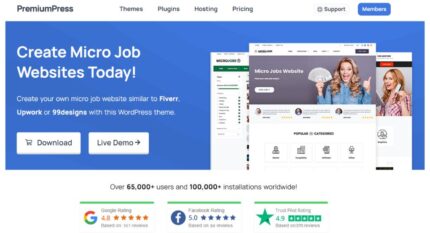 PremiumPress Micro Jobs Theme